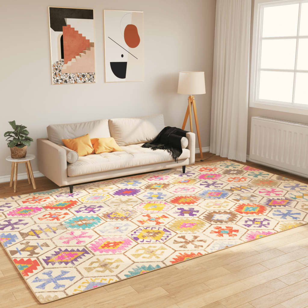 Vidaxl rug washable anti-slip 190x300 cm multi-colored