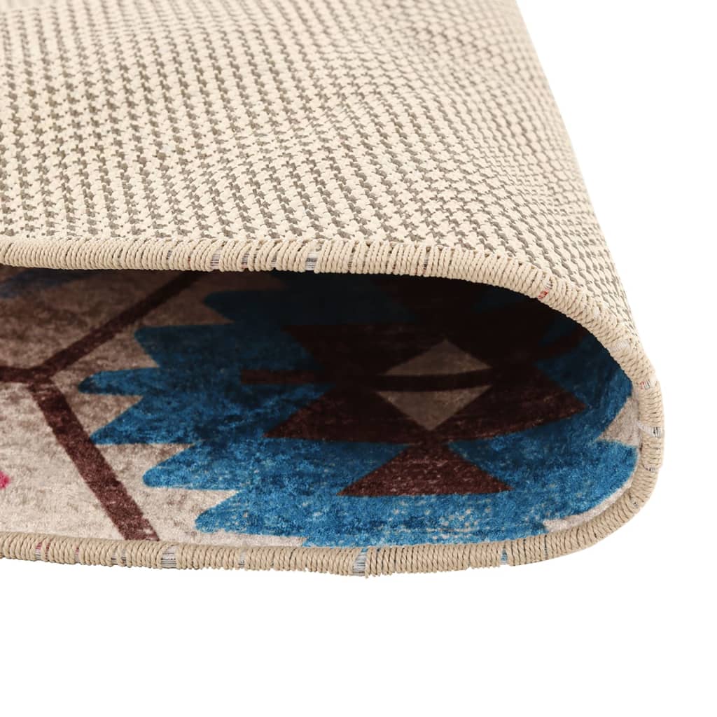 Vidaxx tapis lavable antidérapant ø 120 cm multicolore