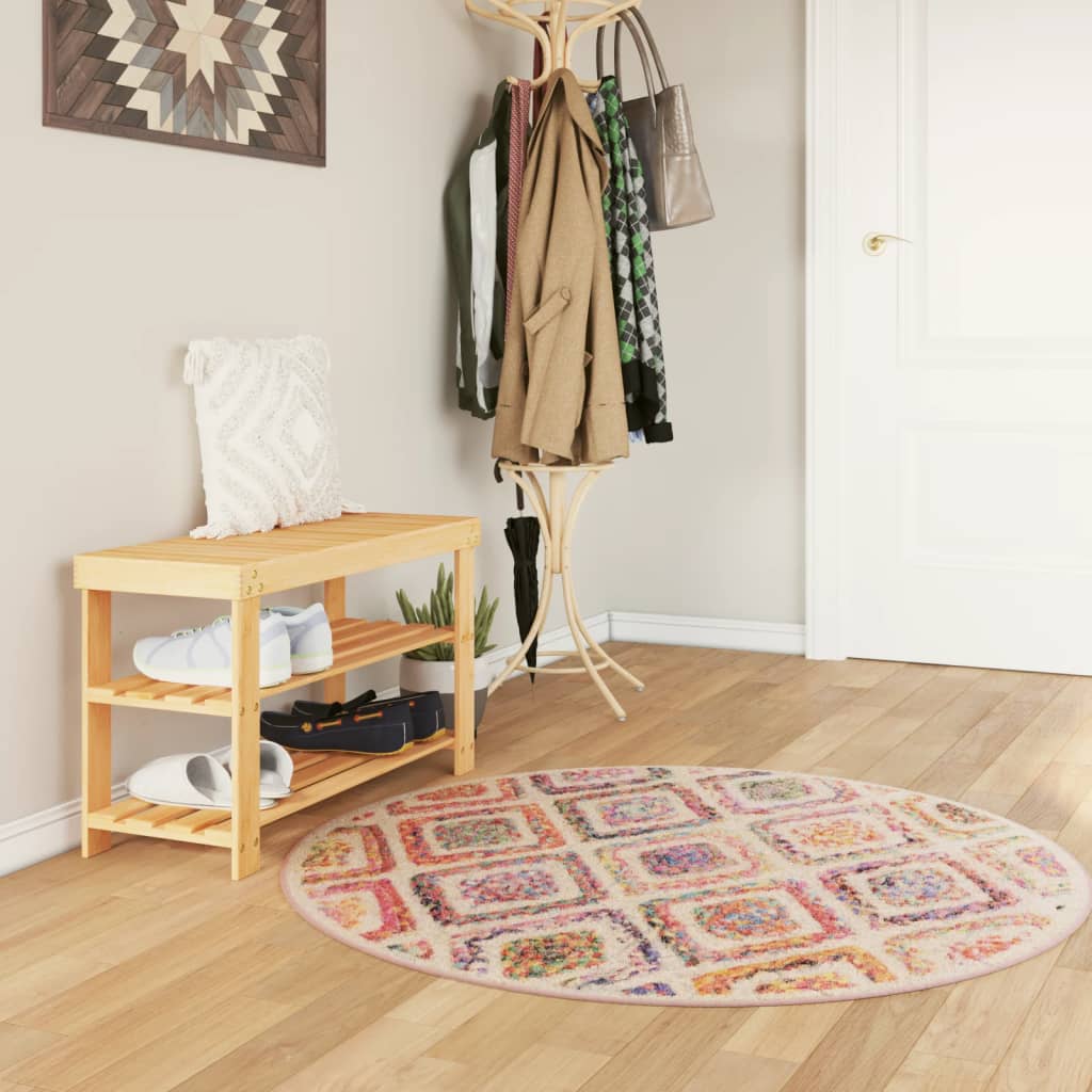 Vidaxx tapis lavable antidérapant ø 120 cm multicolore