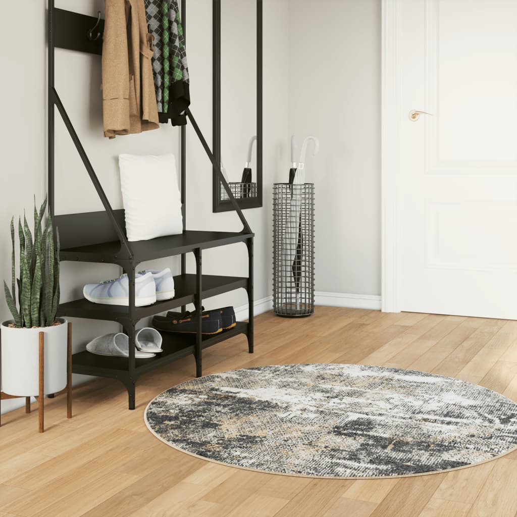 Vidaxx tapis lavable antidérapant ø 120 cm multicolore