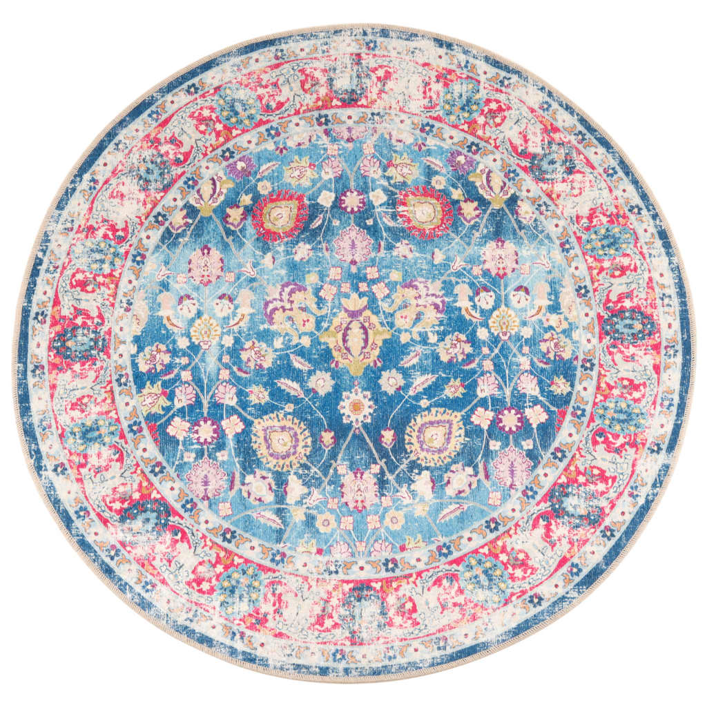 Vidaxx tapis lavable antidérapant ø 120 cm multicolore