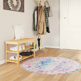 Vidaxx tapis lavable antidérapant ø 120 cm multicolore