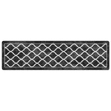 Vidaxx tapis lavable antidérapant 80x300 cm noir et blanc