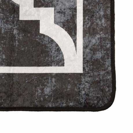 Vidaxx tapis lavable antidérapant 160x230 cm noir et blanc
