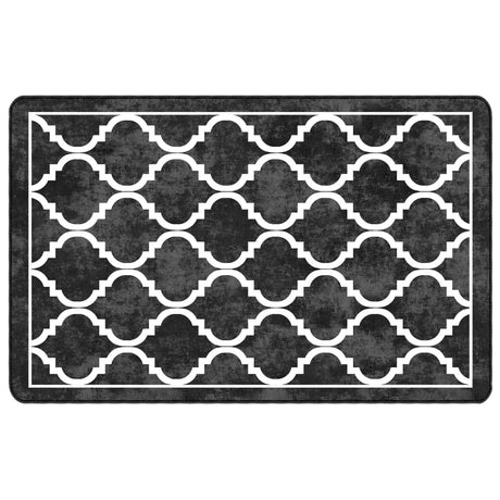 Vidaxx rug washable anti-slip 190x300 cm black and white