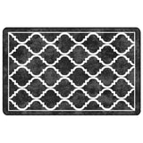 Vidaxl rug washable anti-slip 190x300 cm black and white