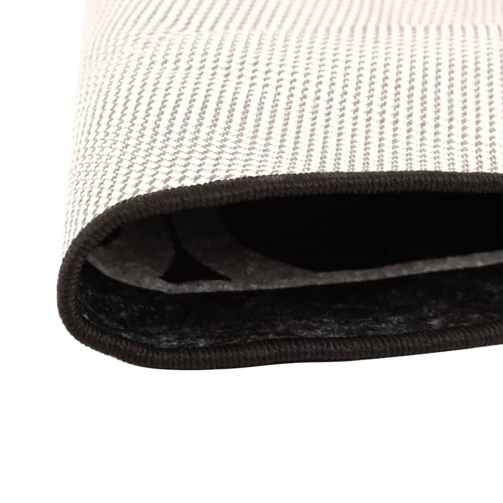 Vidaxx tapis lavable antidérapant ø 120 cm noir et blanc
