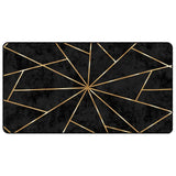 Vidaxx tapis lavable antidérapant 80x150 cm noir et or