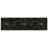 Vidaxx tapis lavable antidérapant 80x300 cm noir et or
