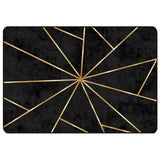Vidaxx tapis lavable antidérapant 120x180 cm noir et or