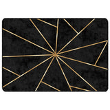 Vidaxx tapis lavable antidérapant 160x230 cm noir et or