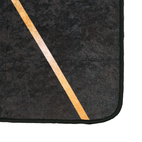 Vidaxx tapis lavable antidérapant 160x230 cm noir et or