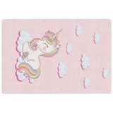 Vidaxx tapis enfant licorne lavable antidérapant 160x230 cm vert