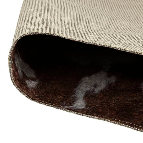 VidaXL Tapis motif vache lavable antidérapant 120x170 cm noir et blanc