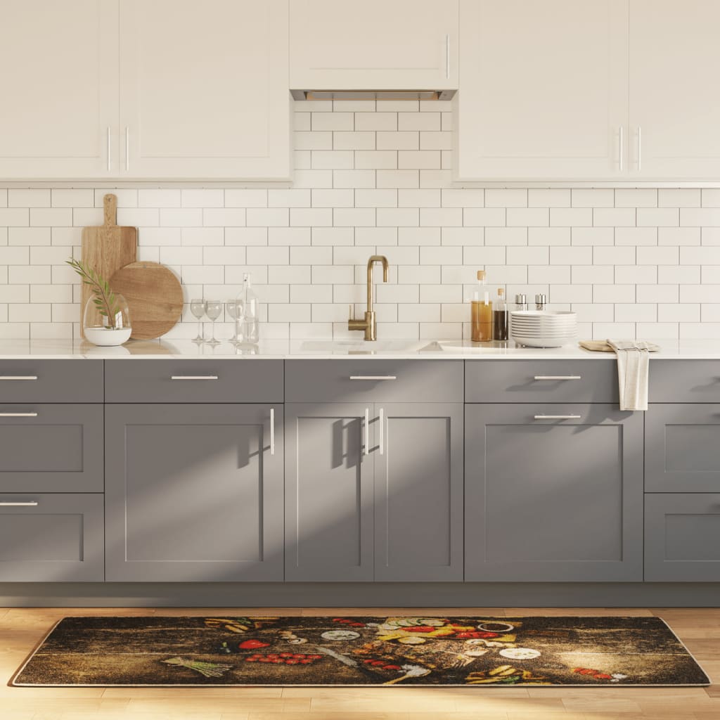 Vidaxx tapis de cuisine lavable antidérapant 60x180 cm multicolore