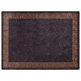 Vidaxx tapis lavable antidérapant 400x300 cm noir et or