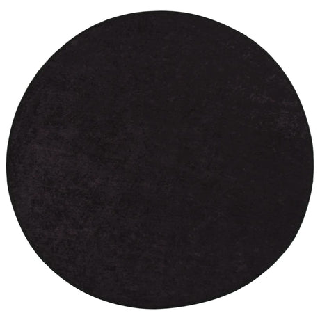 Vidaxl tapis antidérapant lavable ø 200 cm anthracite