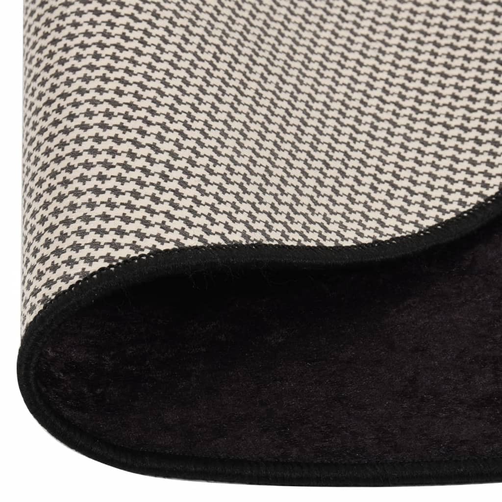 Vidaxl tapis antidérapant lavable ø 200 cm anthracite