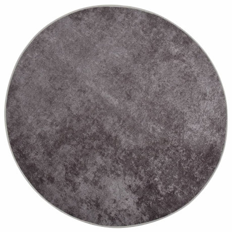 Vidaxx tapis lavable antidérapant ø 200 cm gris