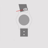 Justincase activeflex strap voor samsung galaxy watch 20mm khaki