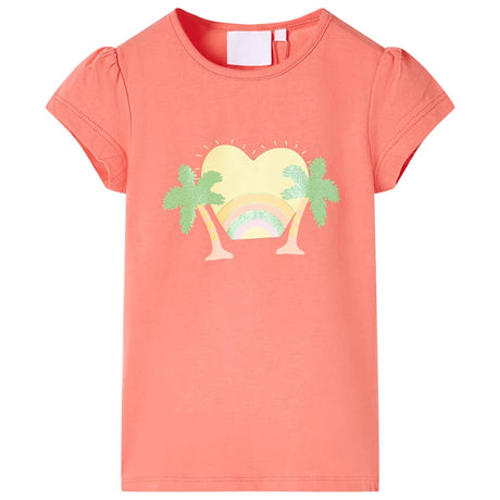 VidaXL Chemise enfant 92 couleur corail