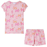 VidaXL Pyjama enfant à manches courtes 92 rose clair