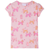 VidaXL Pyjama enfant à manches courtes 116 rose clair