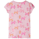 VidaXL Pyjama enfant à manches courtes 116 rose clair