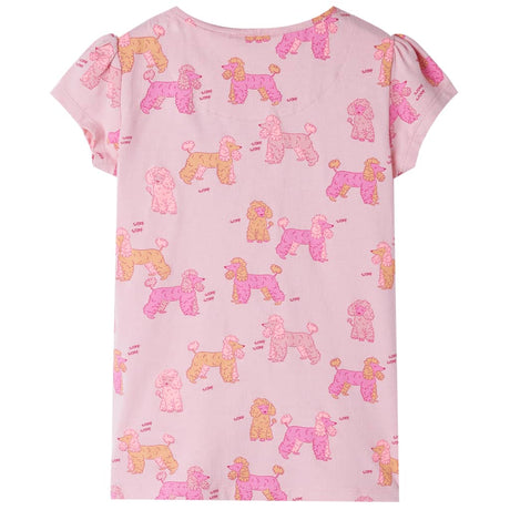 VidaXL Pyjama enfant à manches courtes 116 rose clair