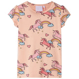 VidaXL Pyjama enfant à manches courtes 92 orange clair