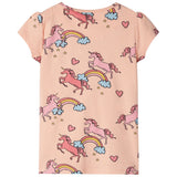 VidaXL Pyjama enfant à manches courtes 116 orange clair