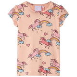 VidaXL Pyjama enfant à manches courtes 140 orange clair