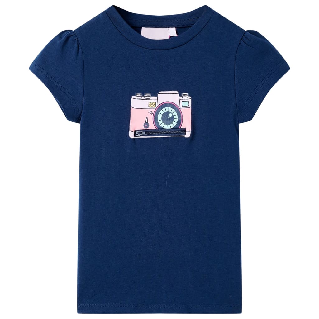 VidaXL Chemise enfant 104 bleu marine