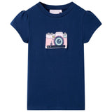 VidaXL Chemise enfant 116 bleu marine