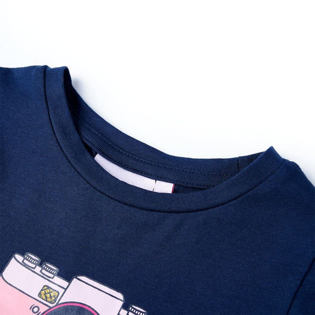 VidaXL Chemise enfant 116 bleu marine