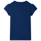 VidaXL Chemise enfant 128 bleu marine