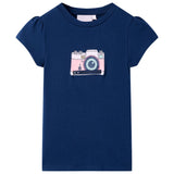 VidaXL Chemise enfant 140 bleu marine