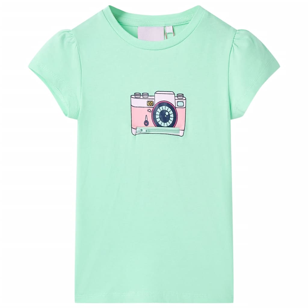 VidaXL Chemise enfant 116 vert vif