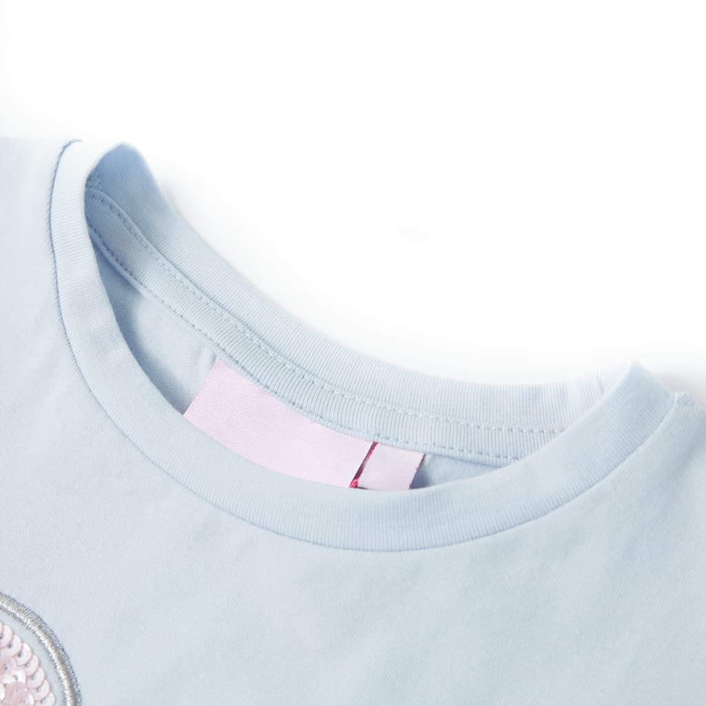 VidaXL Chemise enfant 116 bleu clair