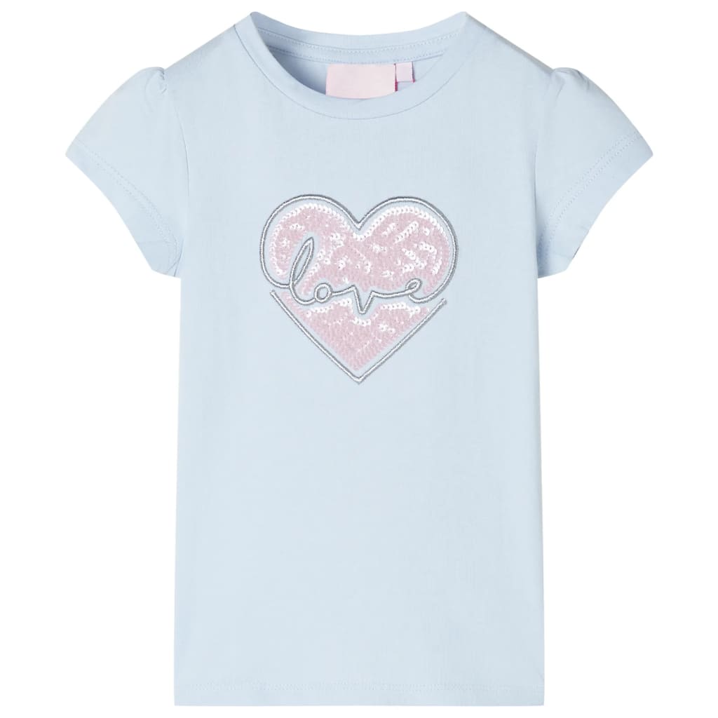VidaXL chemise enfant 128 bleu clair