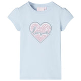 VidaXL chemise enfant 128 bleu clair
