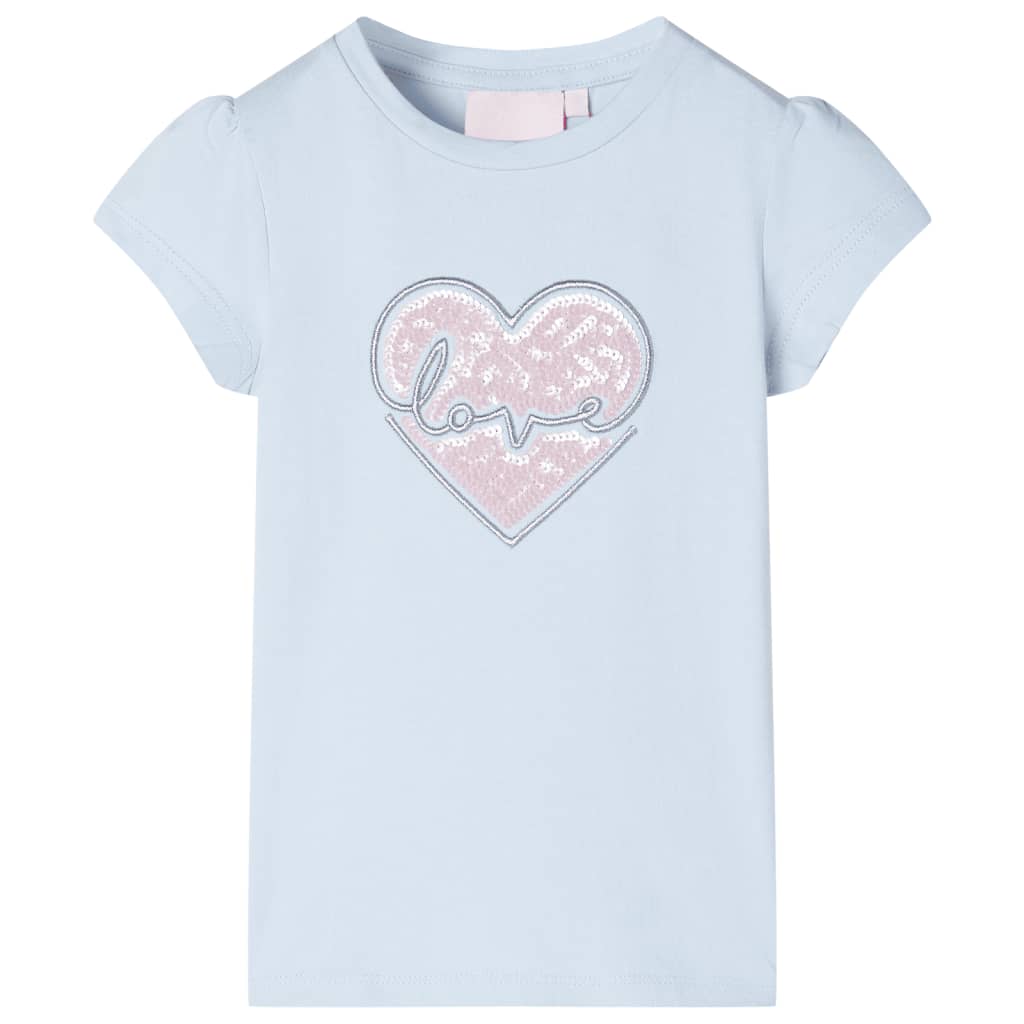 VidaXL Chemise enfant 140 bleu clair