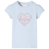 VidaXL Chemise enfant 140 bleu clair