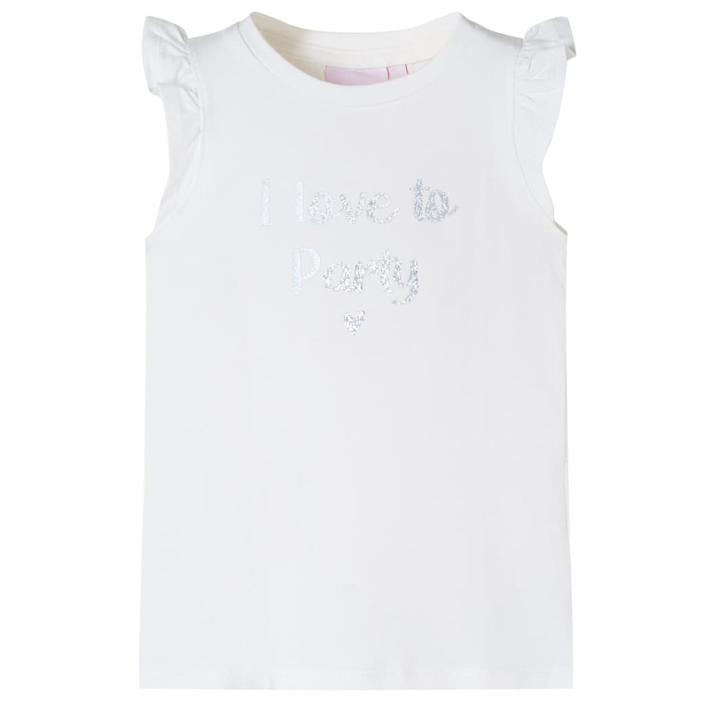 VidaXL Chemise enfant à manches à volants 92 blanc