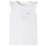 VidaXL Chemise enfant à manches à volants 92 blanc