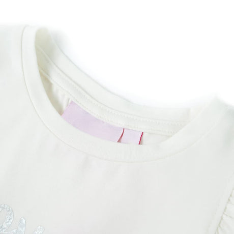 VidaXL Chemise enfant à manches à volants 104 blanc