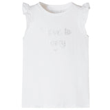 VidaXL Chemise enfant à manches à volants 116 blanc