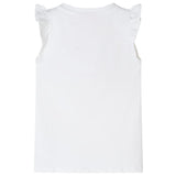 VidaXL Chemise enfant à manches à volants 116 blanc