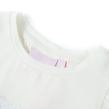 VidaXL Chemise enfant à manches à volants 116 blanc