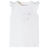 VidaXL Chemise enfant à manches à volants 140 blanc